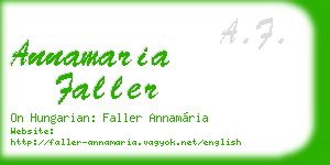annamaria faller business card