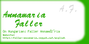 annamaria faller business card